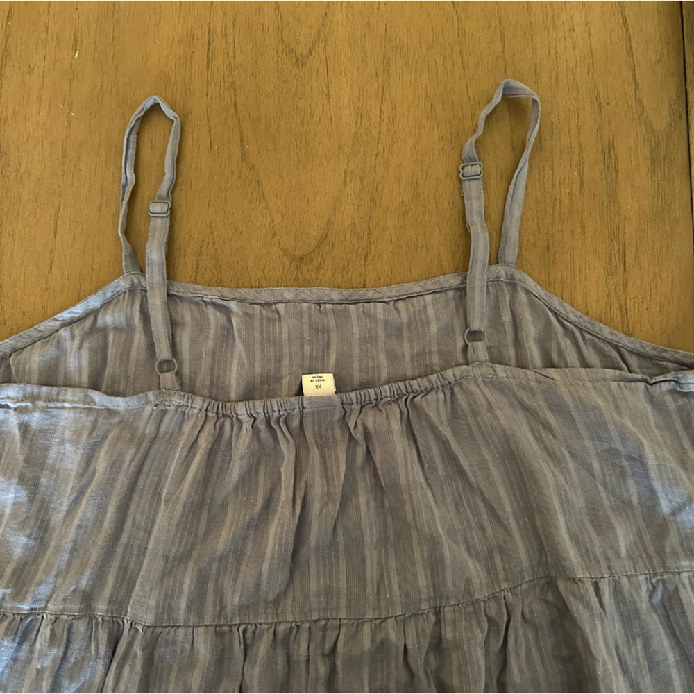 Blue Ruffle Dress - Picture 2 of 3